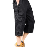 Katoenen cargobermuda voor heren