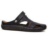 Klassieke leren herensandalen