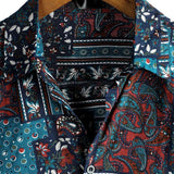 Casper herenoverhemd met korte mouwen – marineblauw