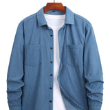Casual corduroy herenvest