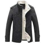Elegante herenjas van fleecemix