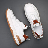 Leren herenschoenen met dikke zool