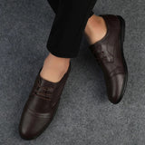 Elegante leren nette herenschoenen