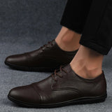 Elegante leren nette herenschoenen