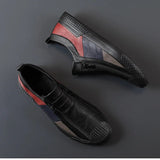Leren herenschoenen met rits