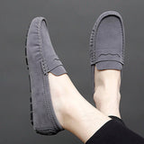Suède hereninstappers in bootschoenstijl