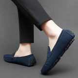 Suède hereninstappers in bootschoenstijl