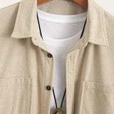 Casual corduroy herenvest