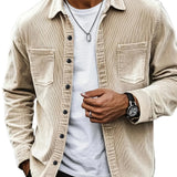 Casual corduroy herenvest
