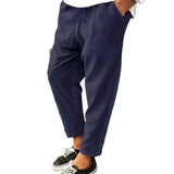Gekleurde denim herenbroek