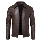 Smart casual leren herenjas