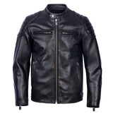 Klassieke vintage leren herenjas