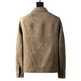 Elegante herenjas van imitatieleer