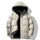Elegante winterjas voor heren met capuchon