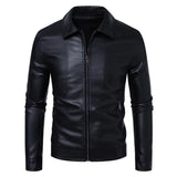 Smart casual leren herenjas