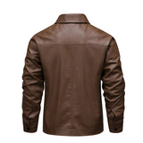Vintage leren motorjack voor heren
