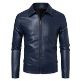 Smart casual leren herenjas