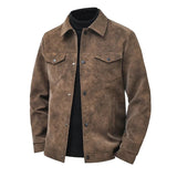 Hoogwaardige herenjas met suède-look