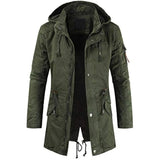 Lange cargoparka voor heren