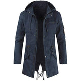 Lange cargoparka voor heren