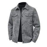 Hoogwaardige herenjas met suède-look