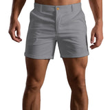 Getailleerde korte chino voor heren