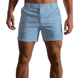 Getailleerde korte chino voor heren