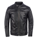 Klassieke vintage leren herenjas